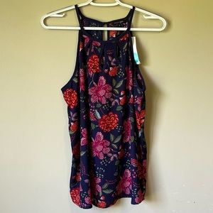 Large Floral tank top. Never worn with tags
